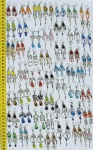 Boucles d'oreilles murano et alpaga