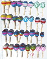 Pairs of color maracas