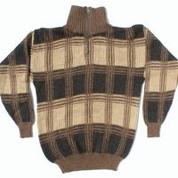 Brązowy sweter z alpaki