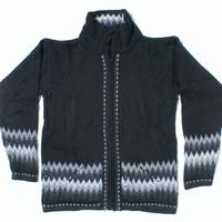 Czarny sweter z alpaki