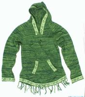 Grön hoodie alpacka