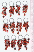 Red seed keychains