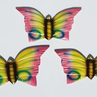 3色の蝶のセット