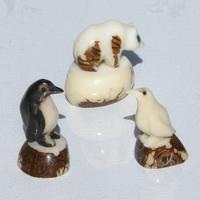 Small tagua nut figurines