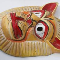 Lion wood mask