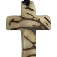 Cross Crucifix - Artisanal Tagua Pendants