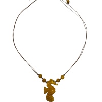 Seepferdchen x96 handgefertigte AnhxE4nger aus Tagua