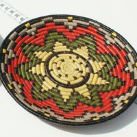 Colorful toquilla straw plate