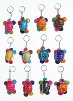 Colored turtle keychains